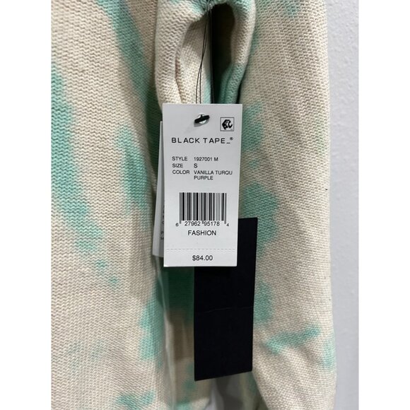 Black Tape NWT Tie Dye Sweater Vanilla Turquoise Purple Size Small - Picture 4 of 10